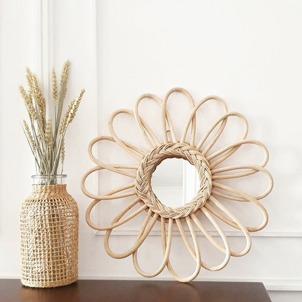 Leigh Woven Straw Vase, Decor - The Happy Beach