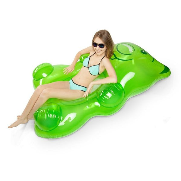Giant Gummy Bear Pool Float (Green), Pool inflatables - The Happy Beach 