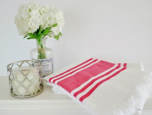 Cotton Beach Towel (White), Towels - The Happy Beach