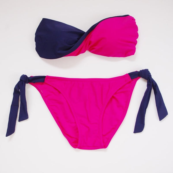 Pink Duo-tone Bikini, Swimwear - The Happy Beach 