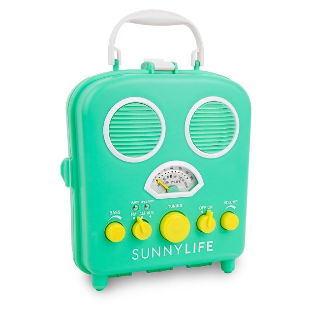 Sunnylife Beach Sounds MP3 Radio (Turquoise), Decor - The Happy Beach 