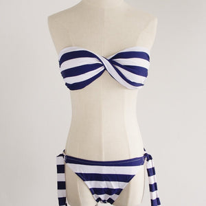 Nautical Stripes Bikini, Swimwear - The Happy Beach 