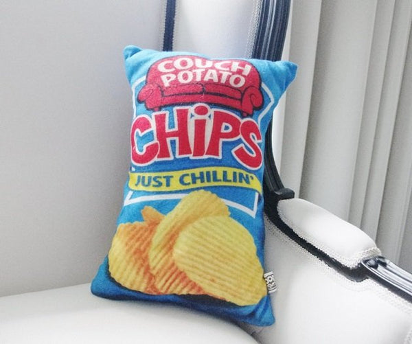 Potato Chips Plush Cushion, Cushions - The Happy Beach 