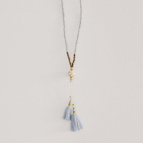 Gypsy Duo Tassels Necklace,  - The Happy Beach 