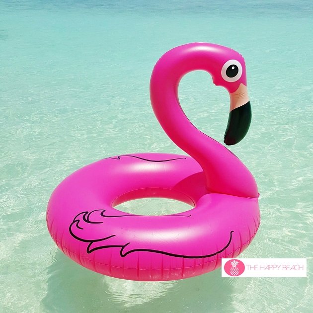 Pink Flamingo Pool Float, Pool inflatables - The Happy Beach 