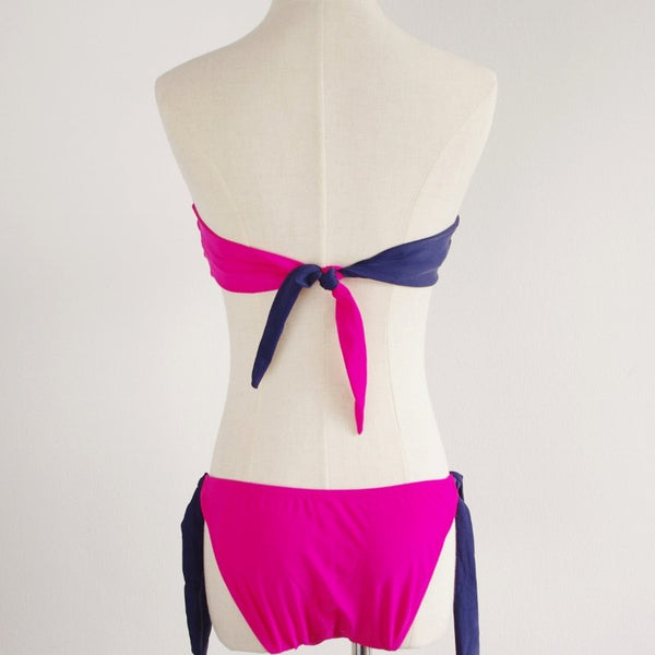 Pink Duo-tone Bikini, Swimwear - The Happy Beach 